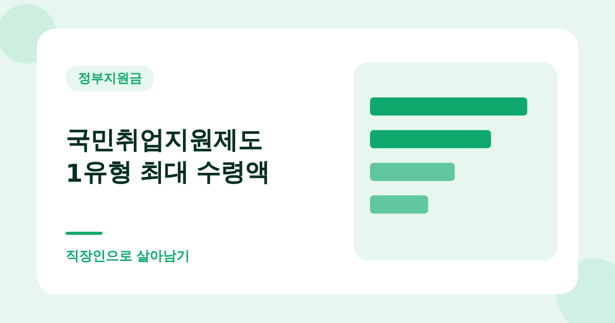실업급여를 못 받는 사람을 위한 제도가 따로 있습니다 대표 이미지
